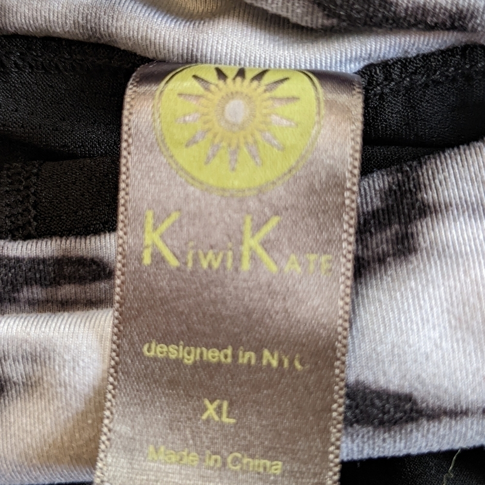 Kiwi Kate Activewear Athletic Skort Black and White X-Large - Picture 4 of 6